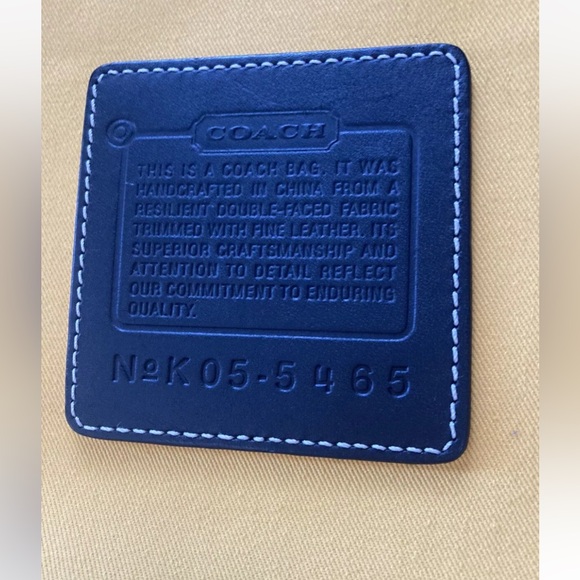 Coach Luggage Leather Detail Travel Duffle Bag Suitcase Travel Beige Brown - Picture 5 of 16